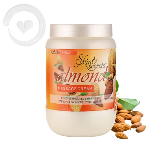 Skin Secrets Almond Massage Cream with Almond Oil| Moisturizes and Keeps skin youthful| Paraben free, Cruelty-free & Vegan| 800gm - Image 2