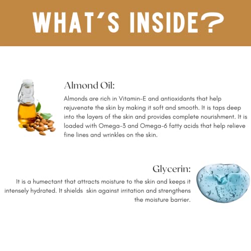 Skin Secrets Almond Massage Cream with Almond Oil| Moisturizes and Keeps skin youthful| Paraben free, Cruelty-free & Vegan| 800gm - Image 5