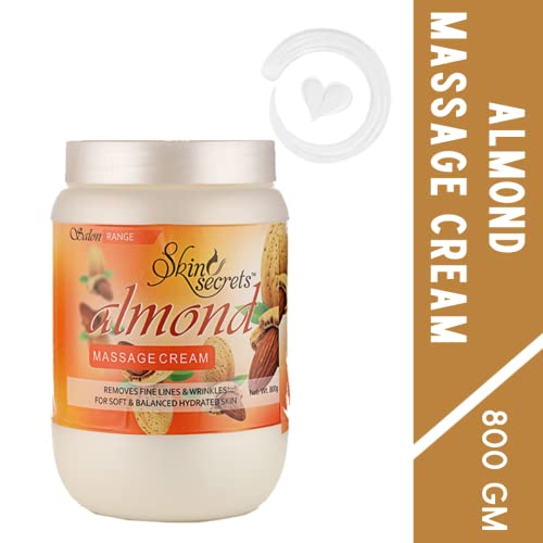 Skin Secrets Almond Massage Cream with Almond Oil| Moisturizes and Keeps skin youthful| Paraben free, Cruelty-free & Vegan| 800gm - Image 3