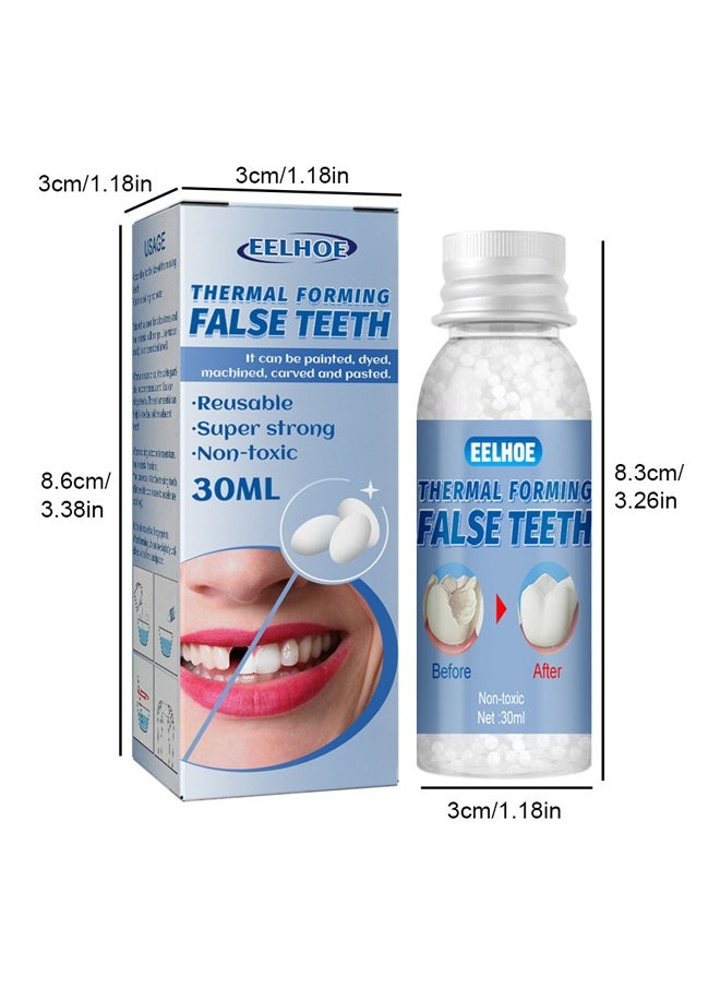 EELHOE Tooth Repair Kit - Teeth Replacement Kit for Temporary Restoration of Missing & Broken Teeth Replacement Dentures, DIY Heat Fit Beads  - Image 2