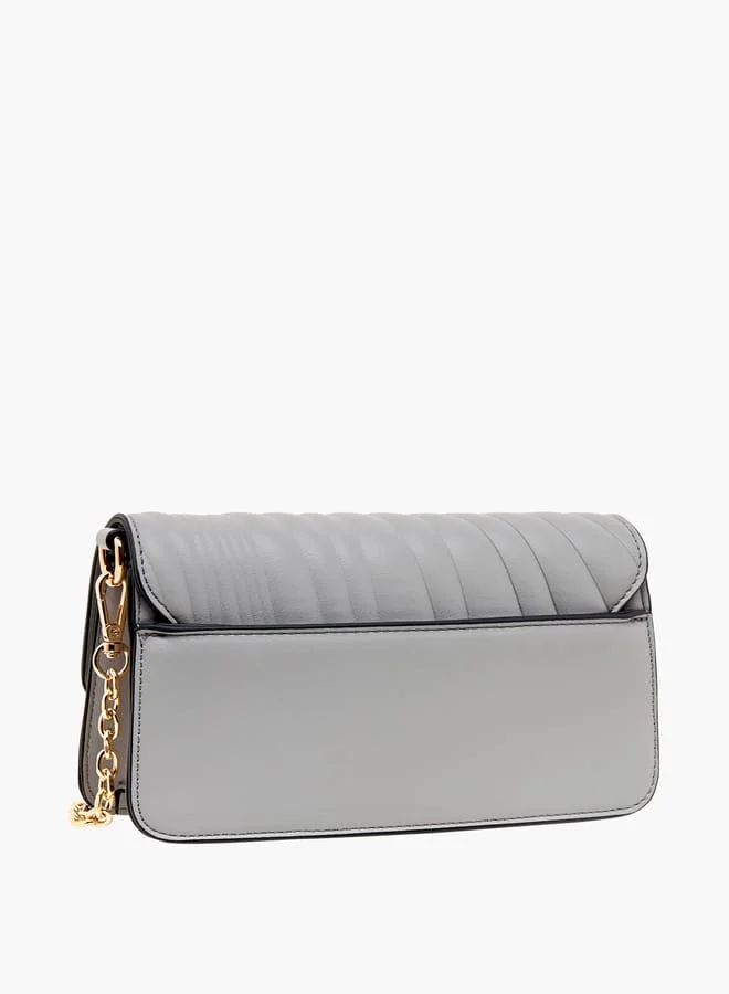 سيليست Women Quilted Crossbody Bag with Detachable Strap and Twist Lock Closure