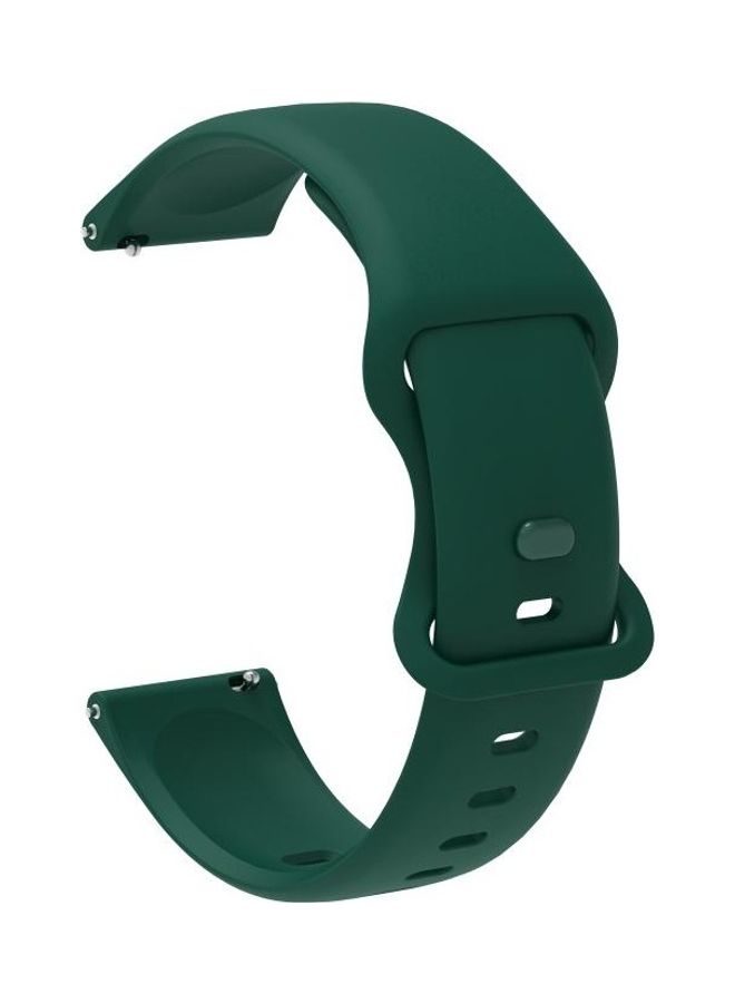 NIBEMINENT Internal Buckle Perforation Silicone Replacement Band For Huawei Watch 3 Green - Image 2