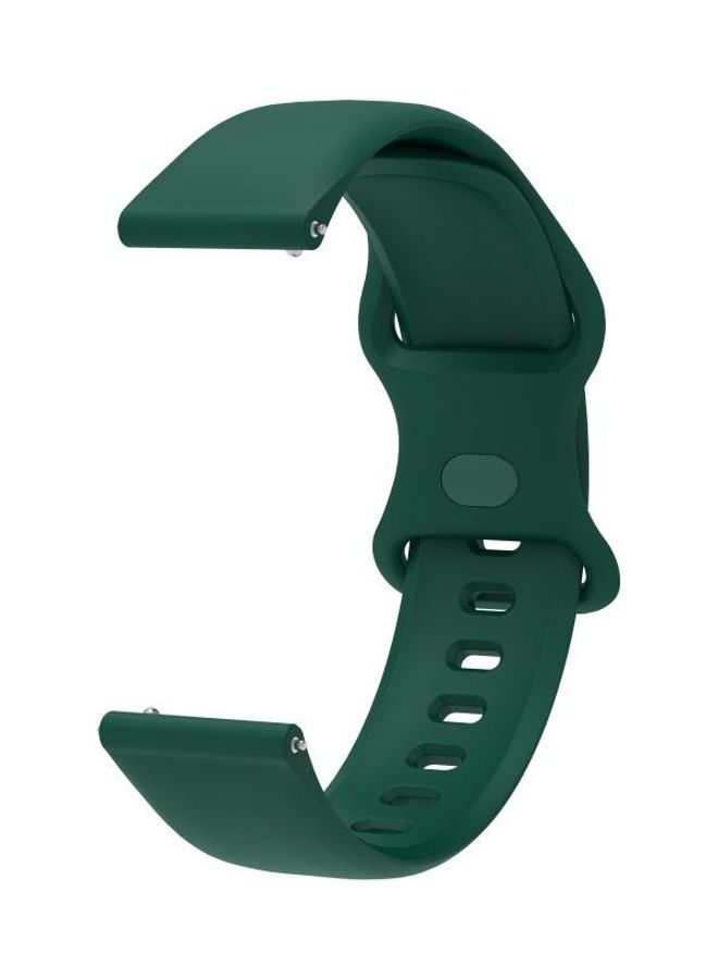NIBEMINENT Internal Buckle Perforation Silicone Replacement Band For Huawei Watch 3 Green - Image 3