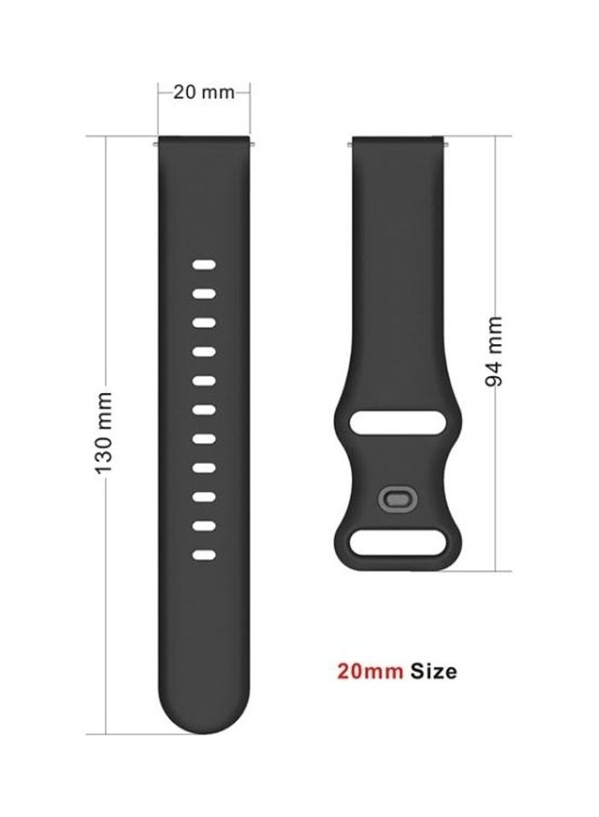 NIBEMINENT Internal Buckle Perforation Silicone Replacement Band For Huawei Watch 3 Green - Image 5