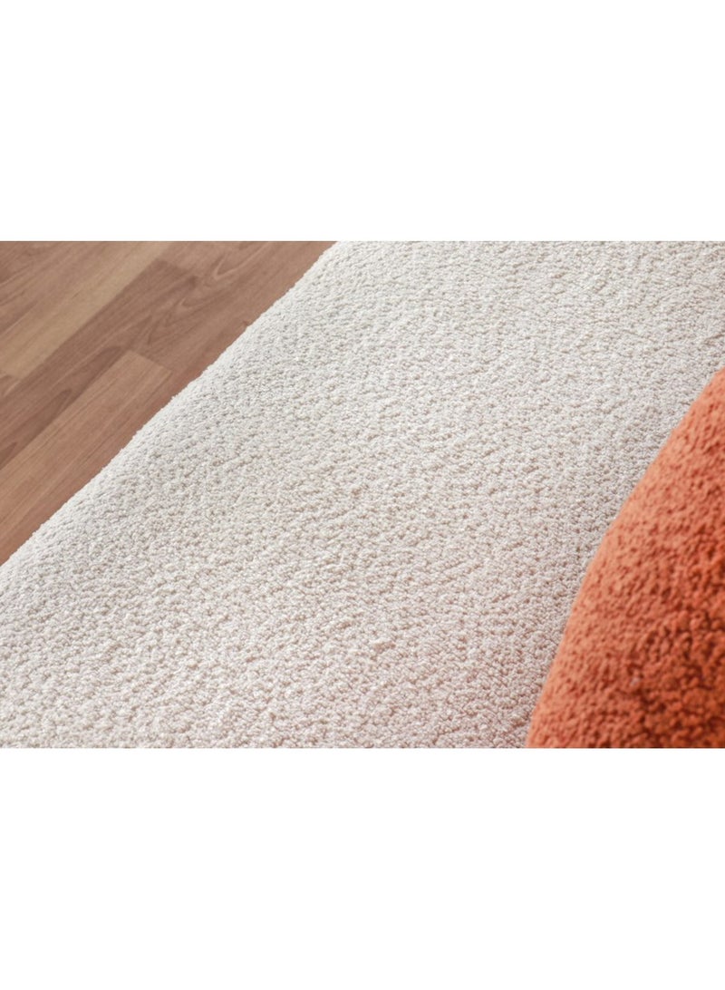 هوم فيو طقم لغرفه المعيشه أنيق مريح مع تصميم فاخر4 قطع - 8 مقاعد - 2 كنبه 3 أفراد - 2 كرسى فرد أبيض \ برتقالى - Image 5