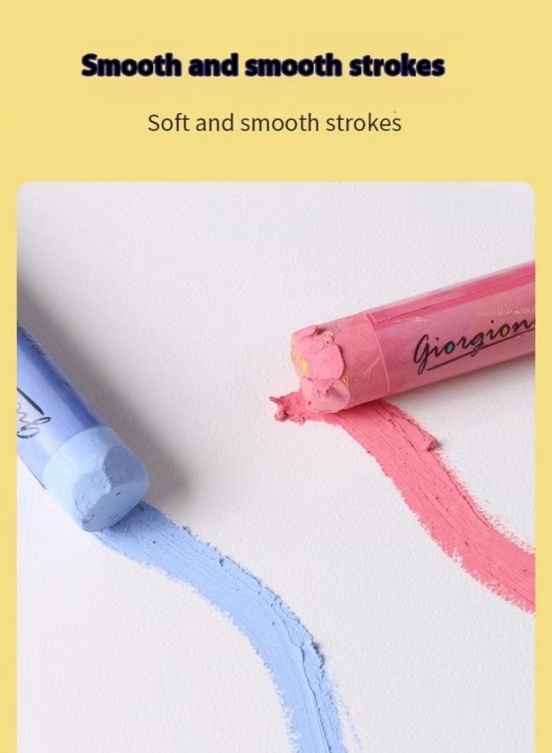 جيورجيون مجموعة 36 نوعاً من أقلام الشمع الثقيله الكلاسيكية - أقلام شمعية فائقة النعومة مصحوبة بأداة كشط - Image 4