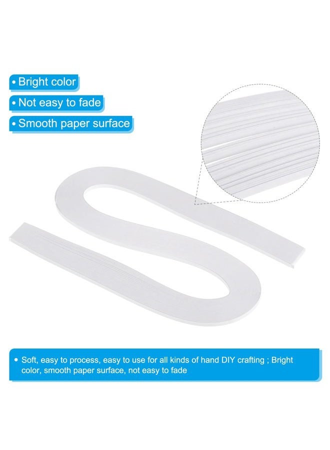 PATIKIL Quilling Strips Paper 120pcs 1/8"(3mm) 54cm Origami Paper Quilling Strip for Art DIY Hand Craft Christmas White - Image 3