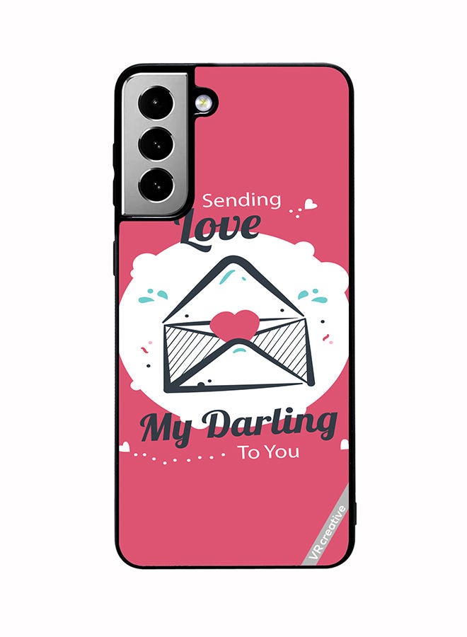 VR CREATIVE Protective Case Cover For Samsung Galaxy S21 FE 5G Sending Love Design Multicolour - Image 1