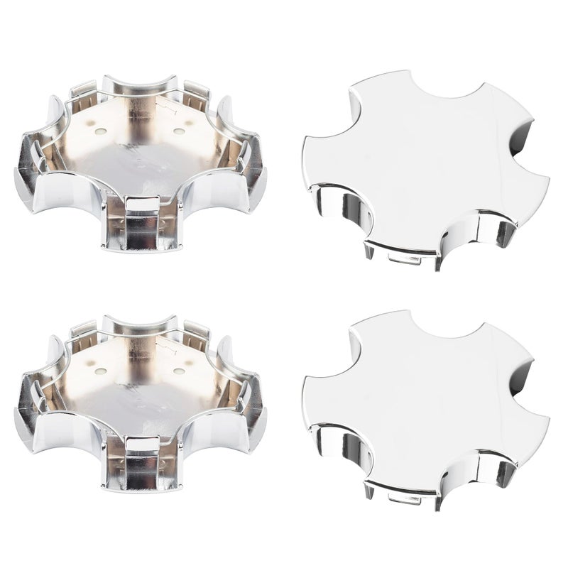 DewFlew 4Pcs Wheel Center Caps for Chevy 20002004 C5 Z06 Corvette Wheel Rim 117mm461in Chrome Hub Cap Replacement S20709 WCA155 Wheel Cover