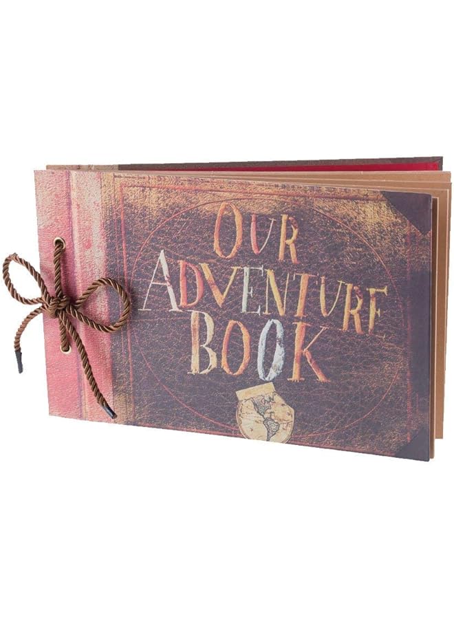 The Bros Our Adventure Book Pixar Up Handmade Diy Family Scrapbook Photo Album Expandable 11.6x7.5 Inches 80 Pages - Image 1