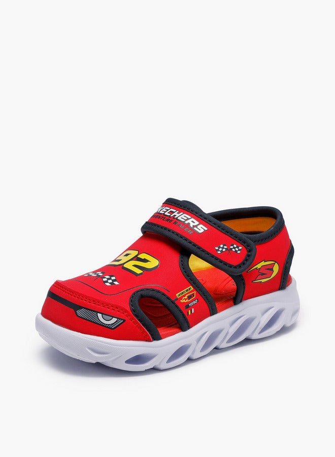 SKECHERS صنادل هيبنو-سبلاش مع إغلاق بخطاف وحلقة - 400612N-Rdbk-Cp - Image 4