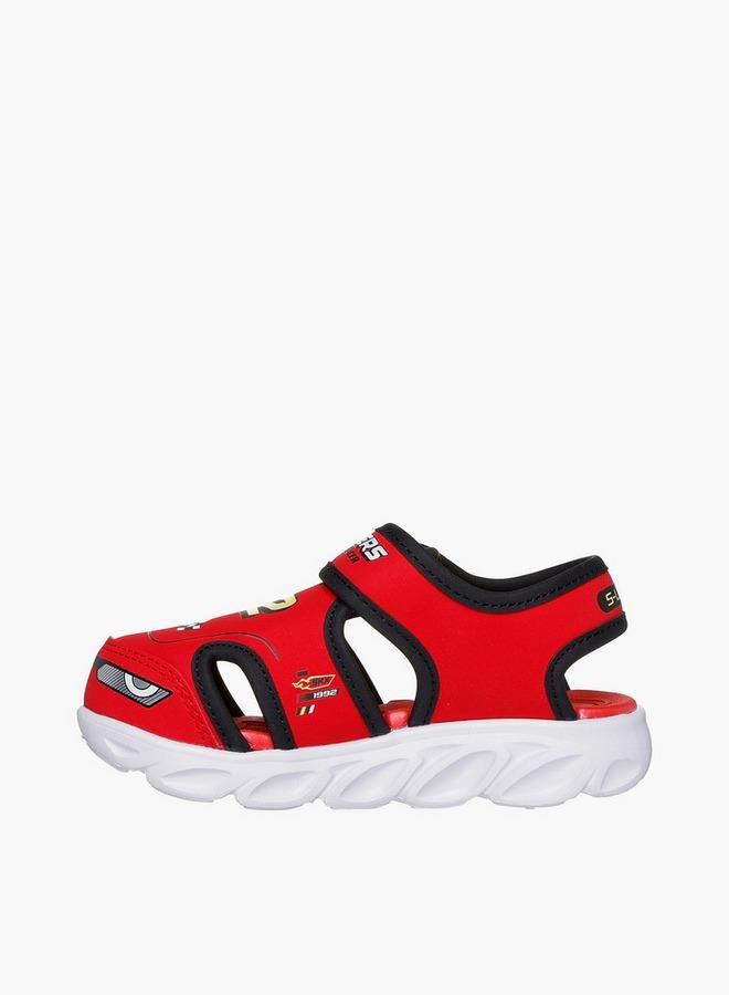 SKECHERS Hypno-Splash School Sandals With Hook & Loop Closure - 400612N-Rdbk-Cp - Image 5