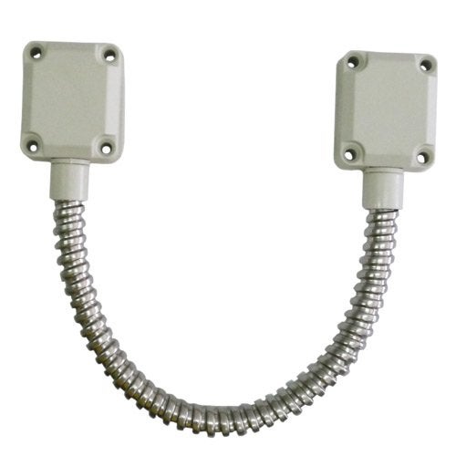 Visionis VIS-2000 Flexible Stainless Steel Armored Door Loop Zinc Plated with Nylon Ends for Security Access Control - Image 1