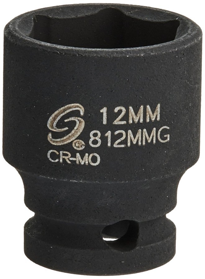 Sunex Tools Sunex 812MMG 1/4-Inch Drive 12-Mm Magnetic Impact Socket - Image 1