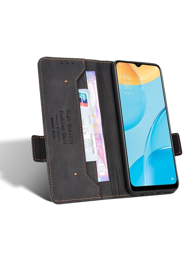 S-TOP Case For OPPO A55s 5G Magnetic Clasp Flip Leather Phone Case - Image 4