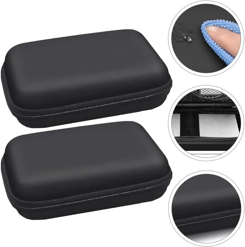 Kisangel 2pcs Shockproof Eva Hard Drive Case and Digital Accessories Organizer Bag, Compact 12x10x4cm Travel Carrying Pouch for External Hard Drive Storage - Image 5