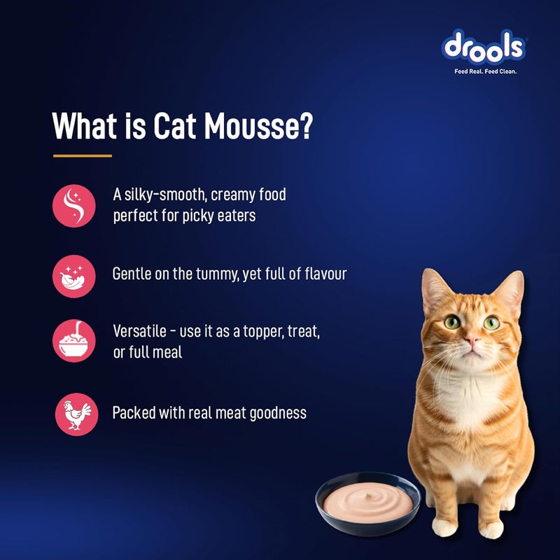 Drools Cat Salmon Mousse 80g - Grain Free, High Protein, Easy to Digest - Image 5
