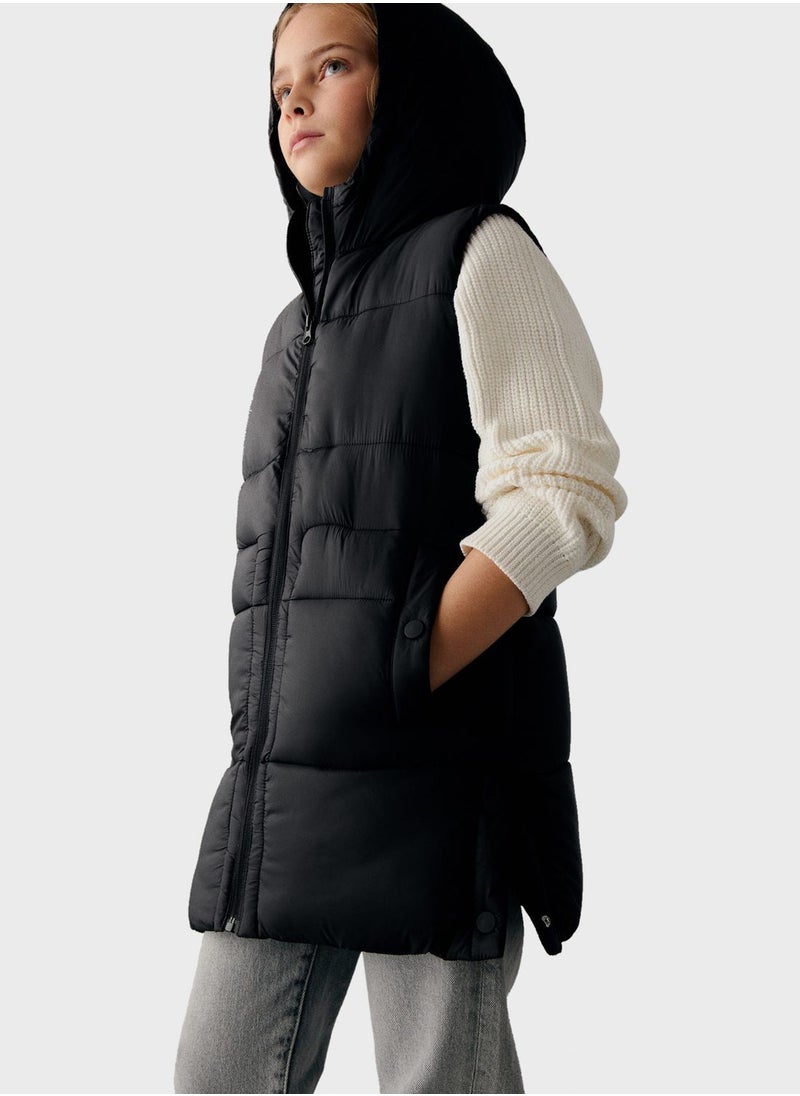 MANGO - Kids Essential Bomber Jacket - Image 1