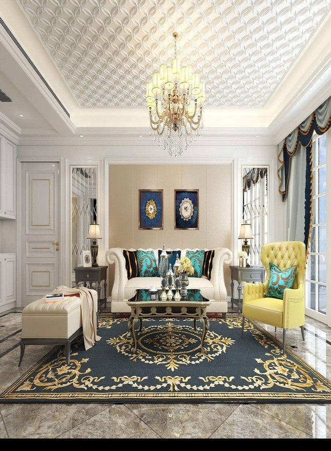 Art3d PVC 3D Wall Panel Interlocked Circles in Matt White Cover 32 Sq.ft, for Interior Ceiling and Wall Decor for Residential or Commerical - Image 4