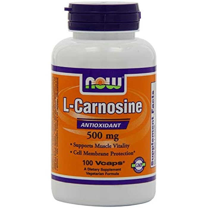 Now Foods, L-Carnosine 500mg 100 VegiCaps (Pack of 2)