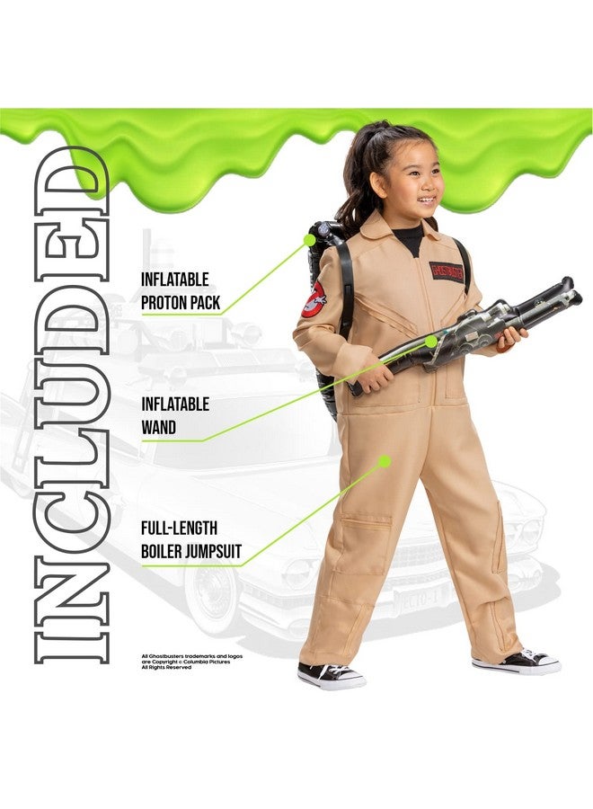 Disguise Disguise Ghostbusters Costume for Kids, Official Ghostbusters Classic Jumpsuit with Proton Pack Accessory, Child Size Large (10-12) - Image 3