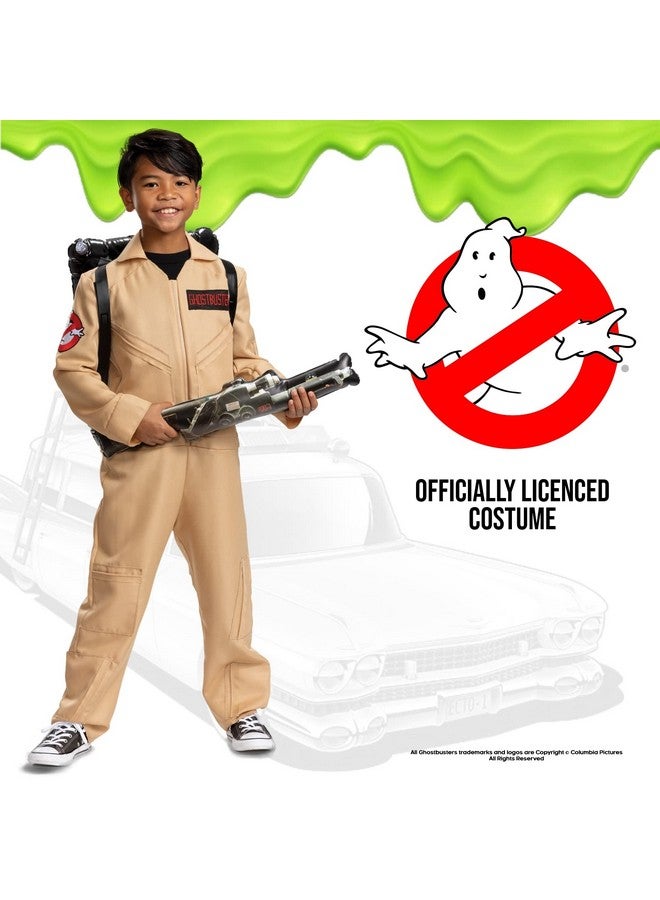 Disguise Disguise Ghostbusters Costume for Kids, Official Ghostbusters Classic Jumpsuit with Proton Pack Accessory, Child Size Large (10-12) - Image 2