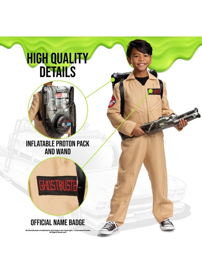 Disguise Disguise Ghostbusters Costume for Kids, Official Ghostbusters Classic Jumpsuit with Proton Pack Accessory, Child Size Large (10-12) - Image 4