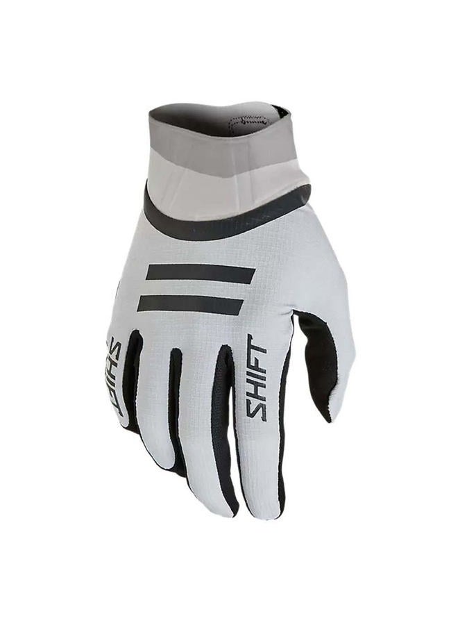 Shift MX White Label Dirt Bike MX Motocross Offroad & ATV Gloves, Elvn Light Grey, M - Image 1