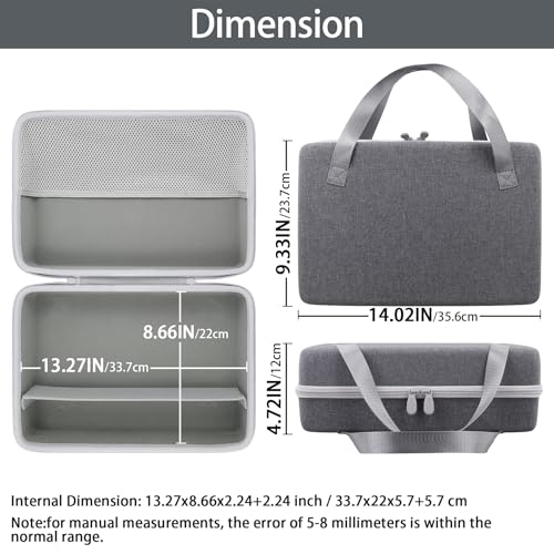 khanka for Cricut Joy Xtra Smart Cutting Machine Case,Case Only (Gray) - Image 3