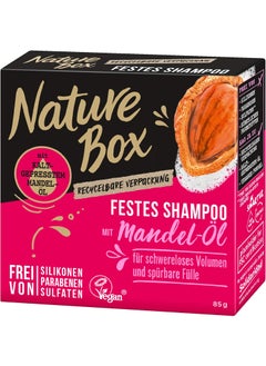 NATURE BOX Solid Shampoo Almond Oil 1 Pack (1 x 85 g)