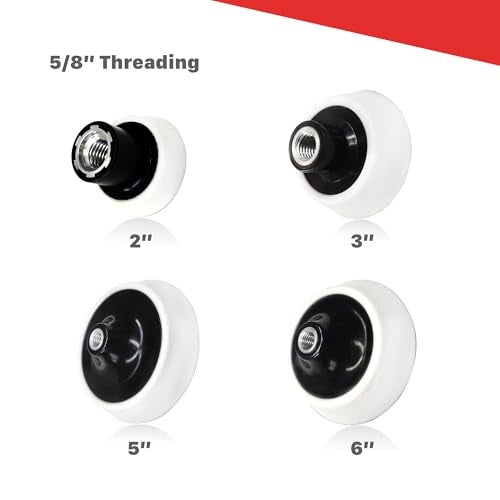 Maxshine 6" Universal Professional Rotary Polisher Backing Pad – High-Performance 150mm Hook & Loop Plate – 5/8" Thread – Compatible with All Rotary Polishers for Car Detailing - Image 5