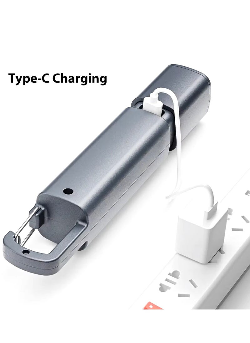 Generic - Portable Strong Light Led Lamp Flashlight Built-in Battery USB Recharging - Image 1