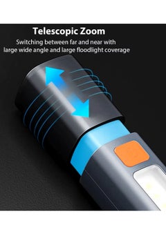 Generic Portable Strong Light Led Lamp Flashlight Built-in Battery USB Recharging  - Image 5