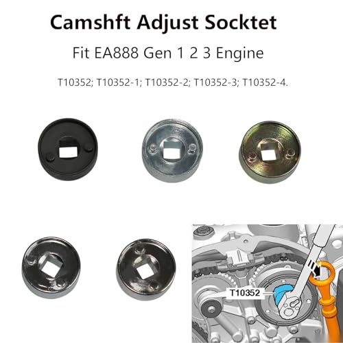 DPTOOL EA888 1.8 2.0 TSi TFSi Engine Camshaft Crankshaft Timing Tool with Camshaft Sliding Pieces Spacer Tool Compatible with Audi 2.0T T40191 T10352 T10368 T40196 T10354 T10060A T40011 T40098 T40267 T40271 - Image 3