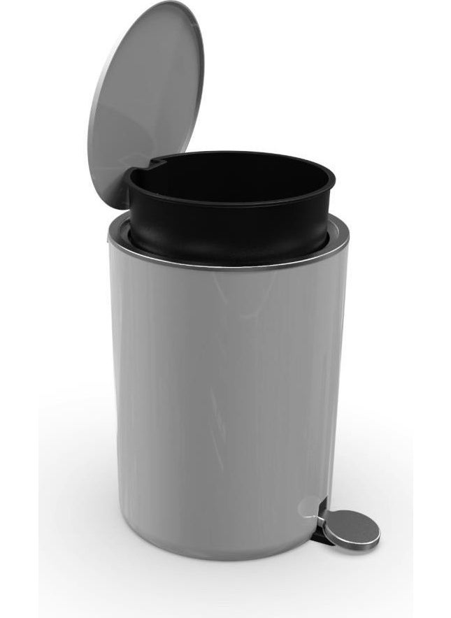 Lenox Pedal Dustbin Gray 5lt - pzsku/Z547E67F6A866DD3C943EZ/45/_/1728051580/542f2c83-5f16-4ef9-9b70-8708250f466d