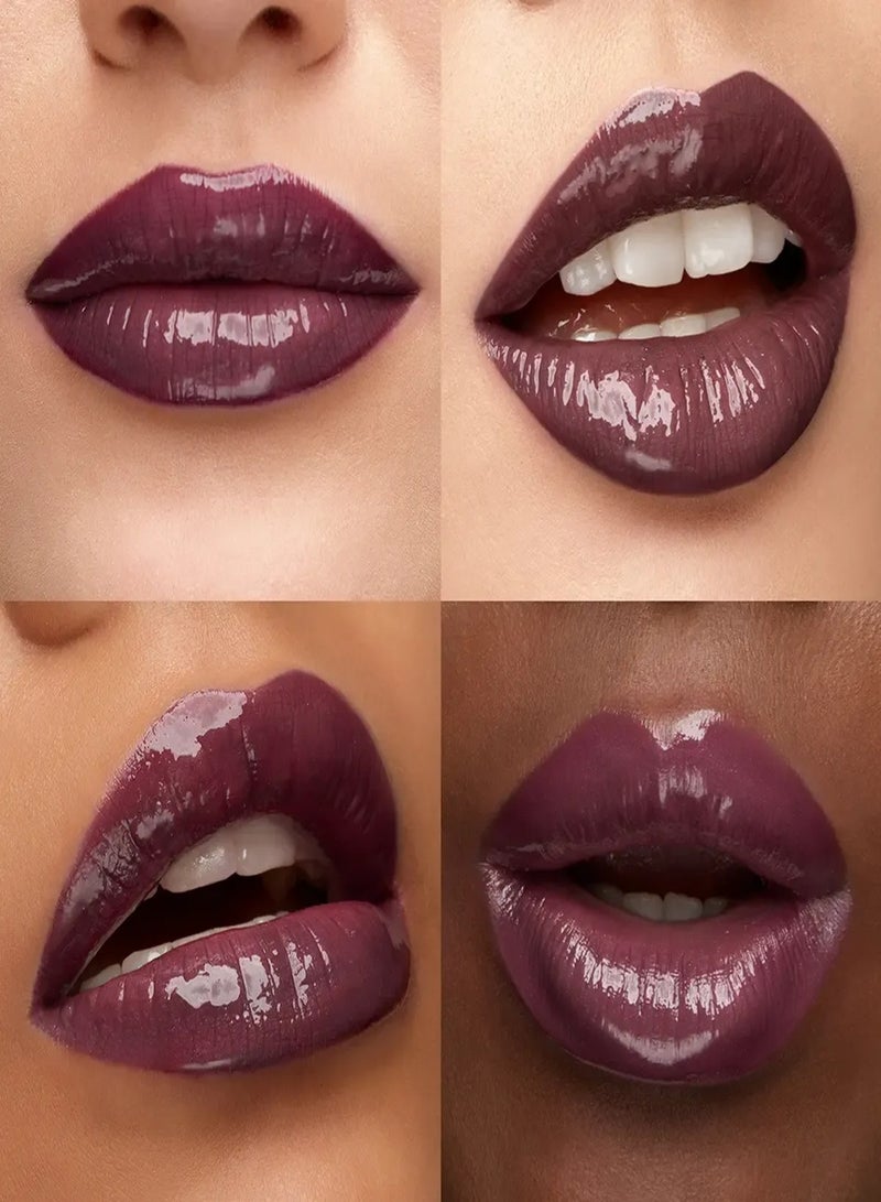 KIKO Milano Unlimited Double Touch 123 Satin Grape 2-Step Liquid Lip Colour with Clear Gloss, Intense Mirror Shine, Up to 16H Wear, 6 ml - Image 3
