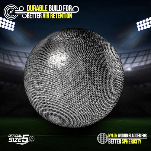 Synco Bolt Thermobonded Football | FIFA Approved | PU 32 Panel Textured Surface Professional Match Ball | Suitable for Soft, Turf & Wet Ground | Water Resistant Football | Size-5 - Image 5