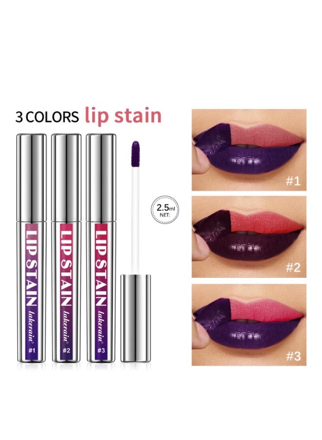 lakerain صبغة شفاه قابلة للإزالة تدوم طويلاً صبغة شفاه قابلة للإزالة تينت شفاه مقاوم للماء محدد شفاه قابل للإزالة مكياج محدد شفاه أحمر شفاه سائل غير لامع لمسة شفاه قابلة للإزالة تينت شفاه أحمر شفاه غير لامع 2.5 مل 03 - Image 3