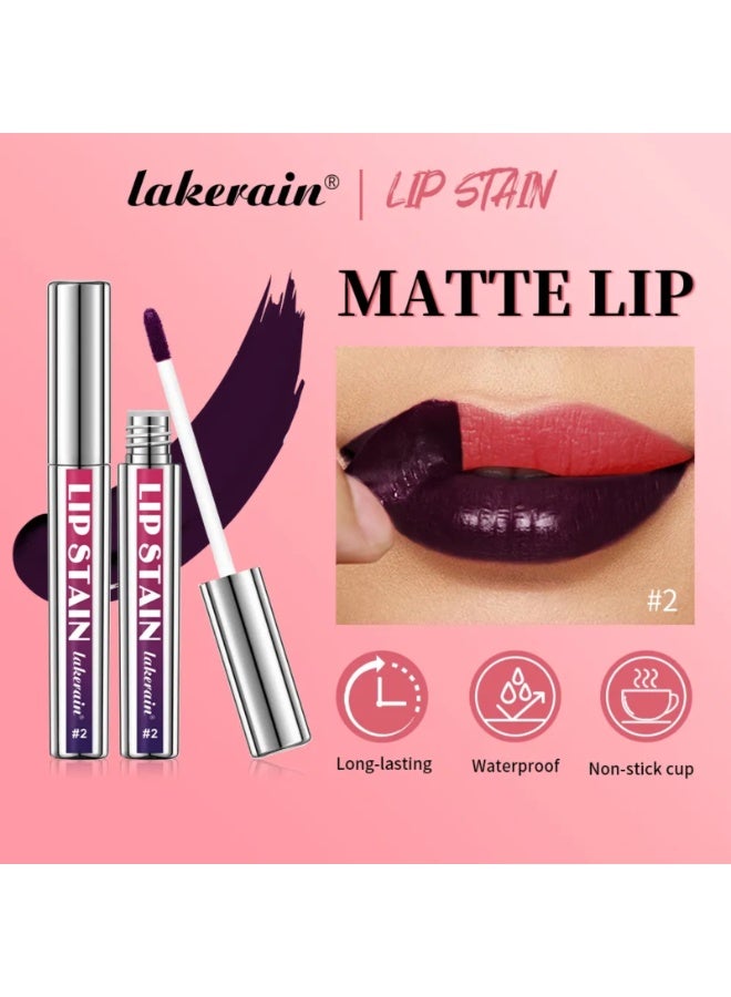 lakerain صبغة شفاه قابلة للإزالة تدوم طويلاً صبغة شفاه قابلة للإزالة تينت شفاه مقاوم للماء محدد شفاه قابل للإزالة مكياج محدد شفاه أحمر شفاه سائل غير لامع لمسة شفاه قابلة للإزالة تينت شفاه أحمر شفاه غير لامع 2.5 مل 03 - Image 4