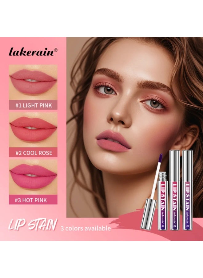 lakerain صبغة شفاه قابلة للإزالة تدوم طويلاً صبغة شفاه قابلة للإزالة تينت شفاه مقاوم للماء محدد شفاه قابل للإزالة مكياج محدد شفاه أحمر شفاه سائل غير لامع لمسة شفاه قابلة للإزالة تينت شفاه أحمر شفاه غير لامع 2.5 مل 03 - Image 5