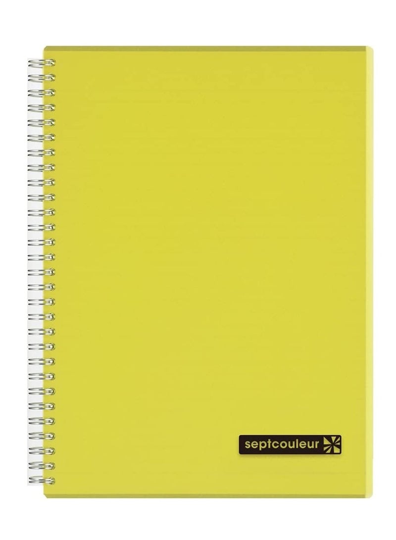 Maruman 80-Sheet Septcouleur Notebook B5 Size Yellow - Image 1