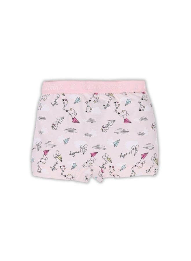 فاني باني باك يحتوي علي 6 قطع اندروير هوت شورت بناتي قطن - Image 2