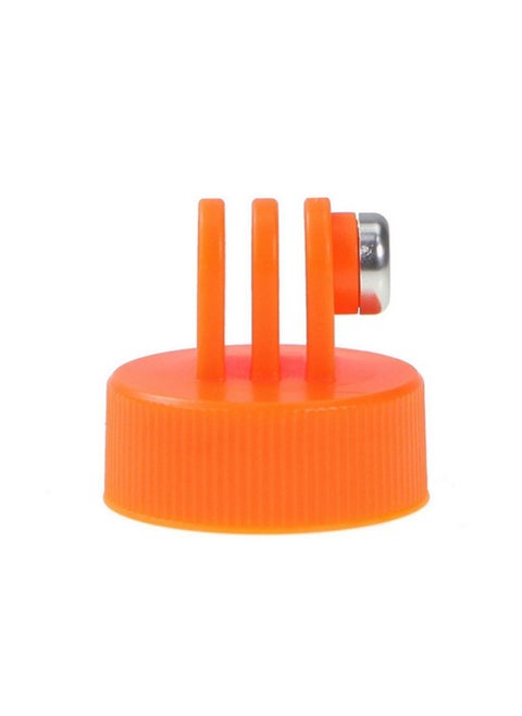 Universal Accessories For Sports Cameras J-type Adapter Base Adapter Long Screw Integrated Base Selfie Five-finger Ring-Color:gopr Bottle Cap Orange