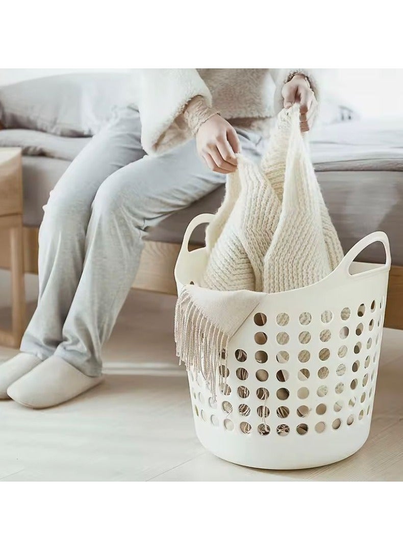 Household Environmentally Friendly Plastic Toy Sundries Storage Basket Bathroom Laundry Basket  - Image 3