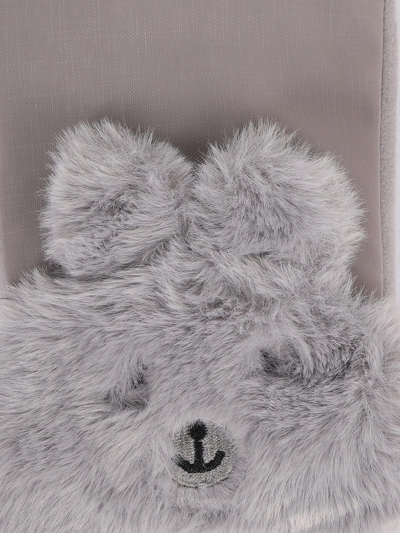 FabSeasons Winter Gloves For Girls & Women, with faux fur on the inner for cold weather, Touchscreen enabled finger - Image 4