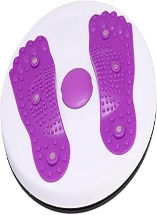 Twist Disc For Slimming And Fitness, White And Mauve Worl-517