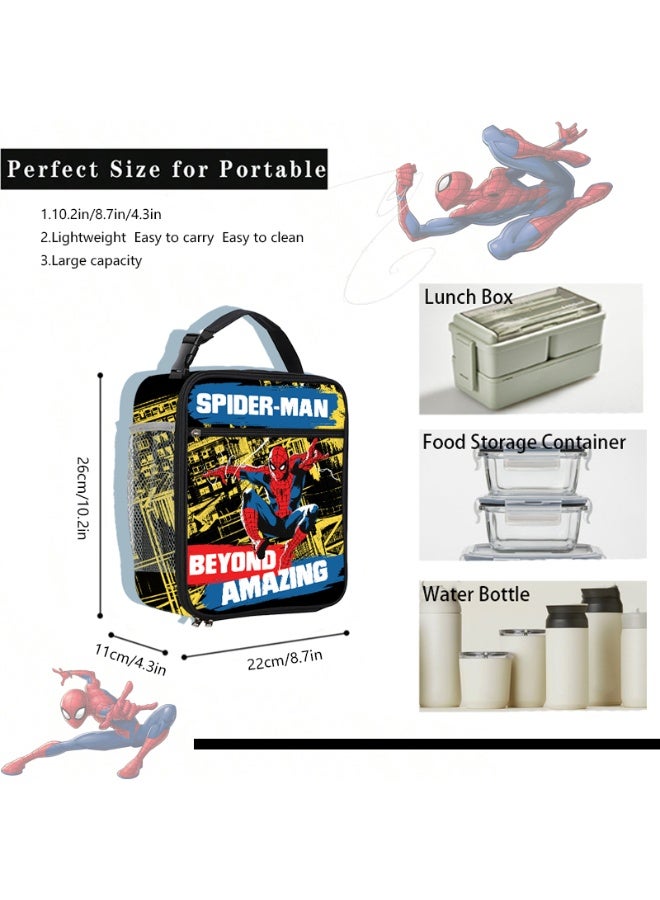 MARVEL Spider-Man student prize, unisex, large capacity lunchbox organizer, suitable as a student prize. - Image 3