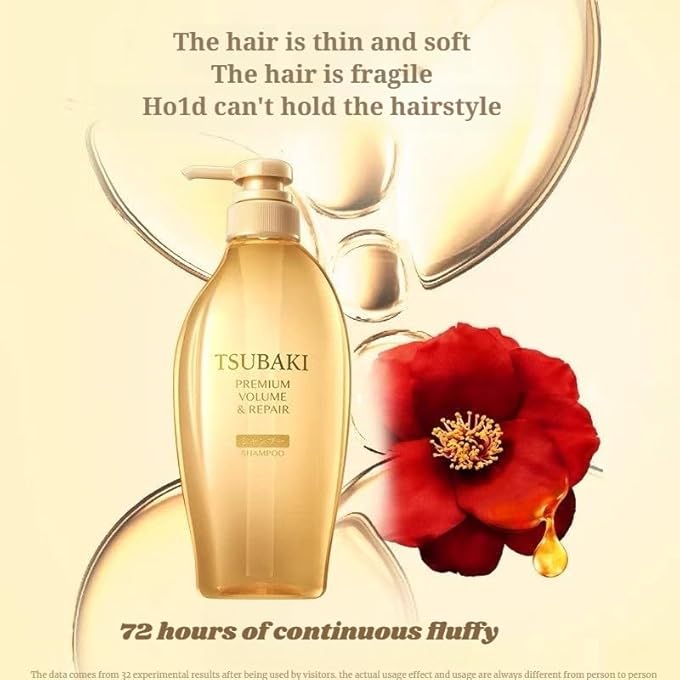 Tsubaki PREMIUM REPAIR SHAMPOO 450 ML - REPAIRS & NOURISHES DAMAGED HAIR - Image 2