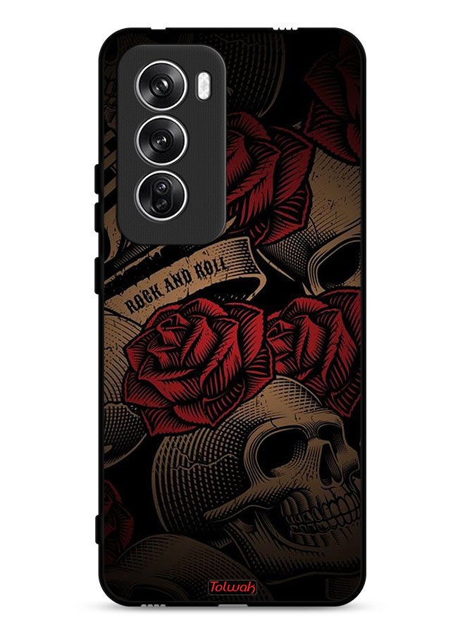 Tolwak Oppo Reno12 5G Protective Case Cover Rok And Roll - Image 1