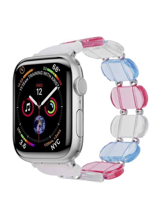Replacement Strap For Apple Watch Series 3 42mm Stretch Resin Watch Band Colorful
